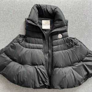 Moncler Flare Out Down Vest Black - Size 0 (US Size XS)